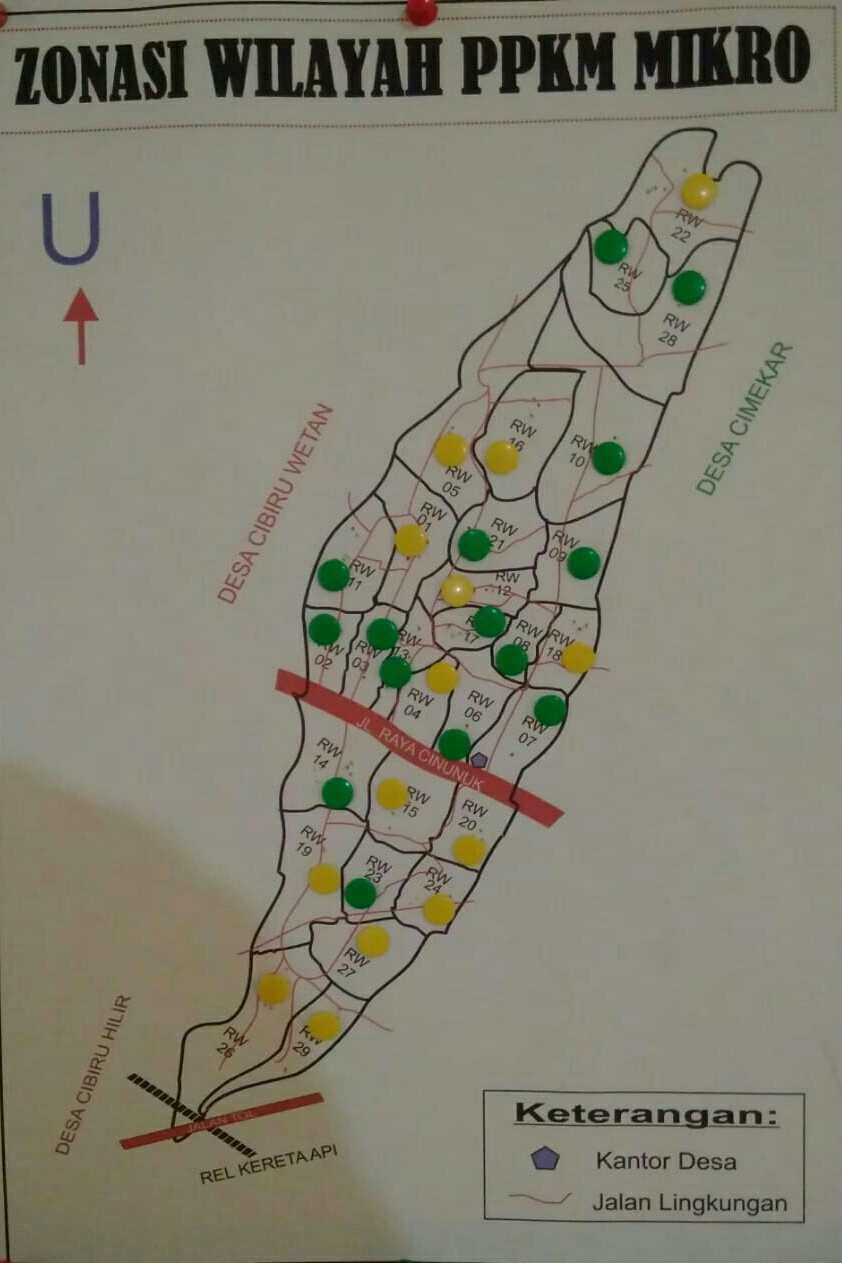 Covid-19 Cinunuk Melonjak, Positif Aktif 53 Orang, Meninggal 10, Zona Kuning 14 RW